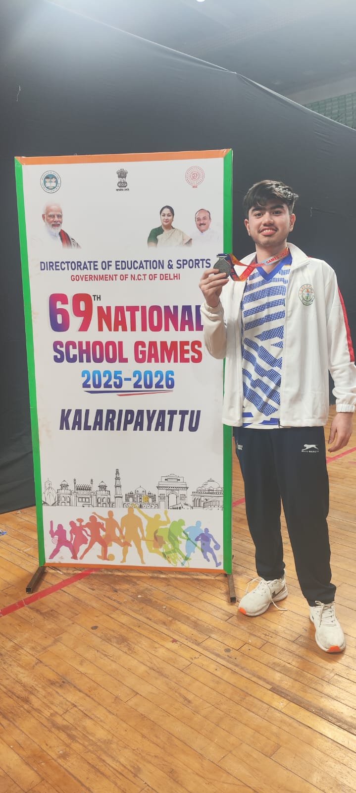 राष्ट्रीय स्कूल गेम्स- एसजीएफआई में ओजस्व गजराज ने जीता रजत पदक