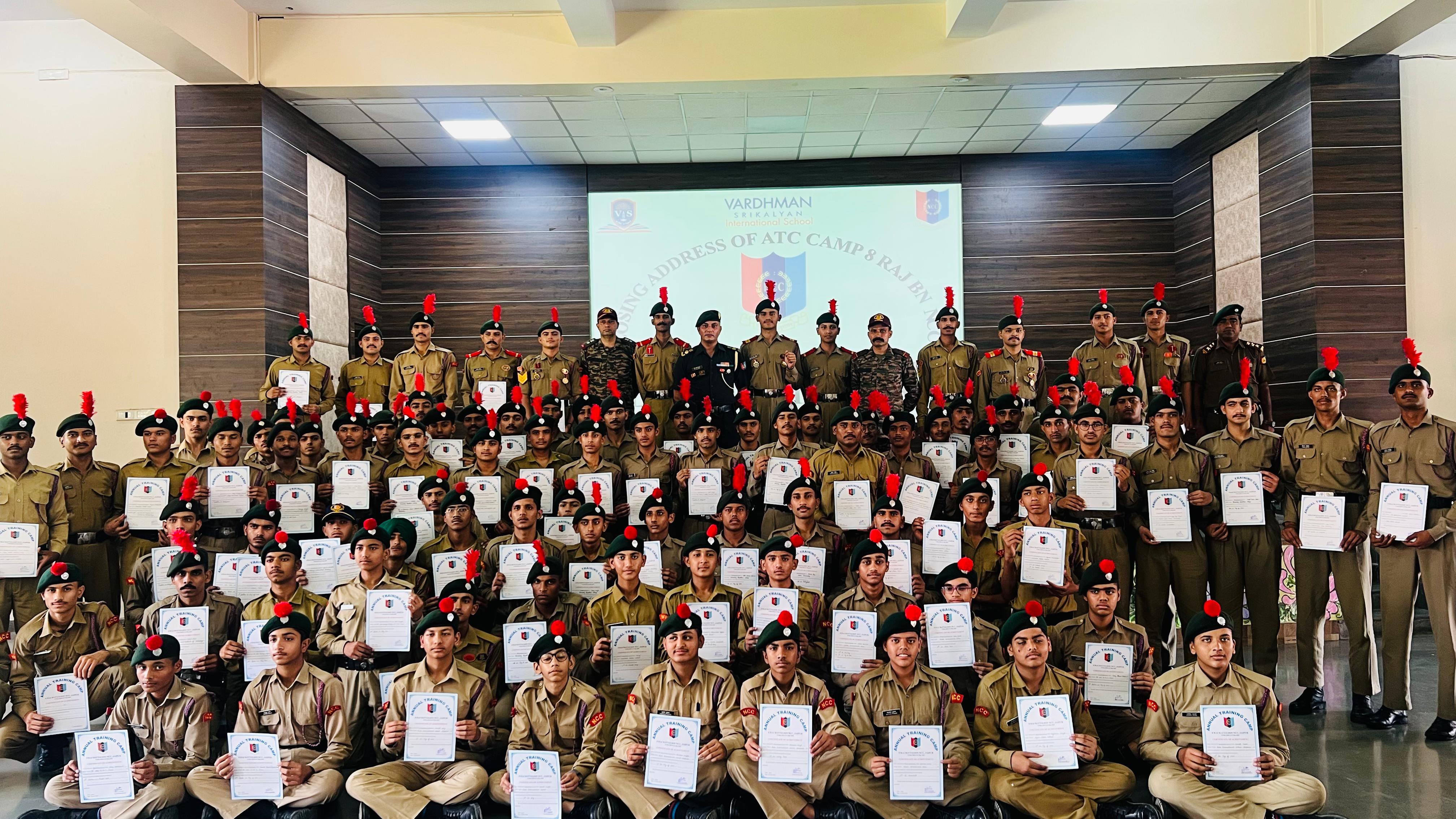 आठ राज बटालियन द्वारा आयोजित वार्षिक प्रशिक्षण शिविर का हुआ सम्पन्न, सभी को मिला पत्र