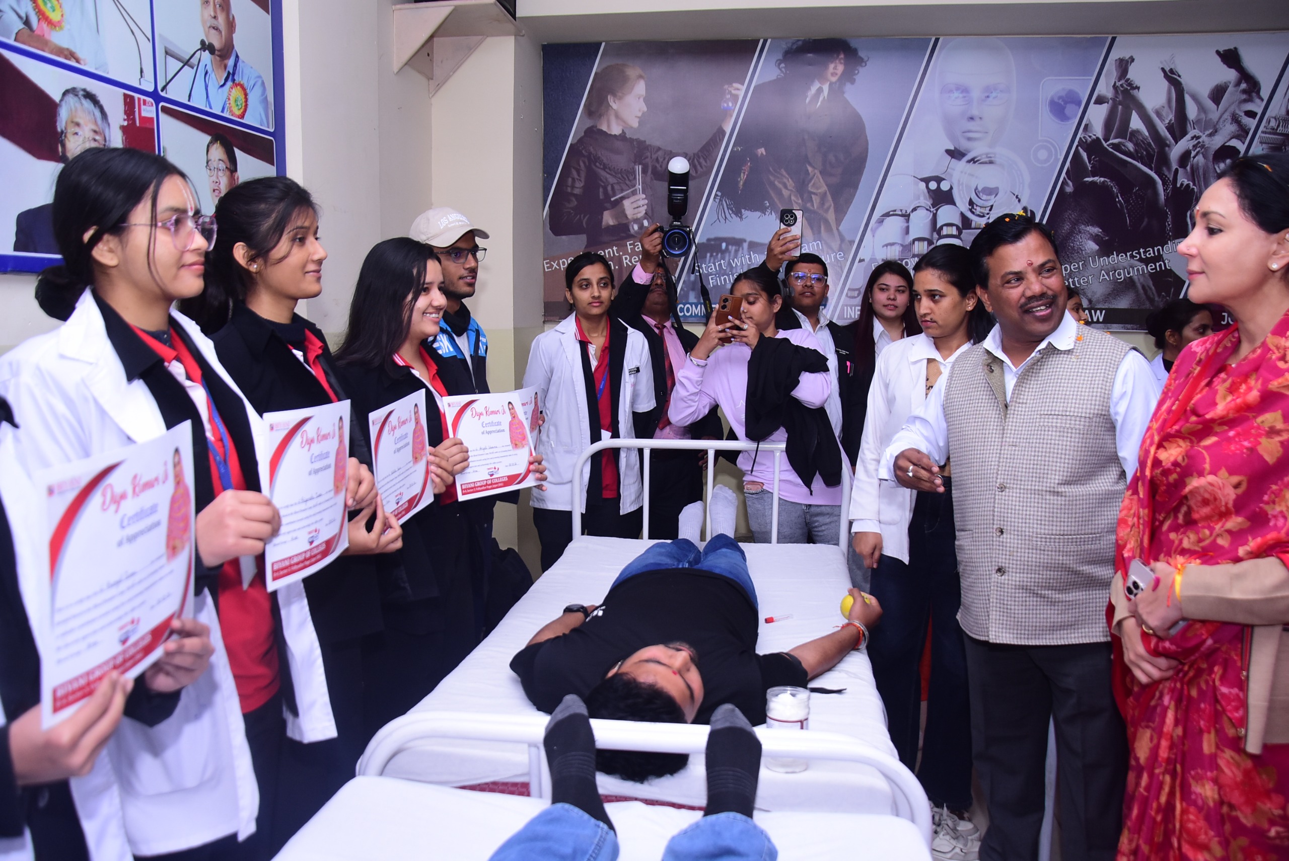 उपमुख्यमंत्री के जन्मदिवस पर 75 यूनिट रक्तदान