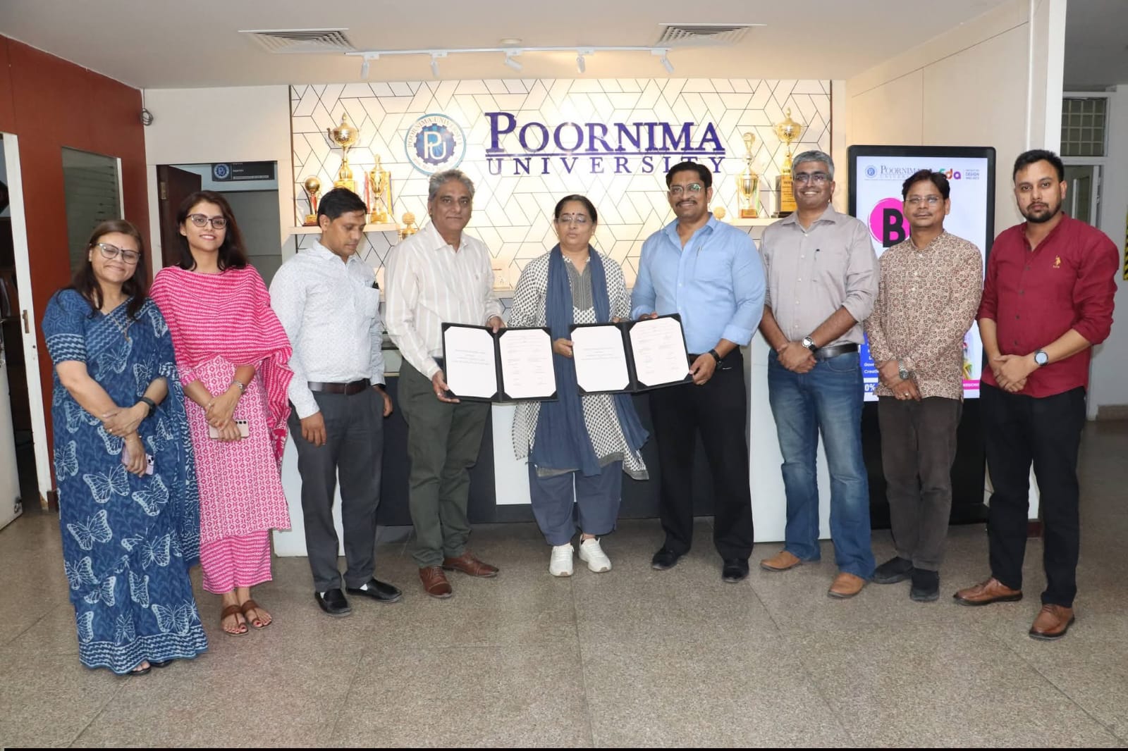 शैक्षणिक एवं औद्योगिक सहयोग को सशक्त बनाने हेतु पब्लिक रिलेशंस काउंसिल ऑफ इंडिया (पी.आर.सी.आई.) एवं पूर्णिमा यूनिवर्सिटी के बीच एमओयू हस्ताक्षरित