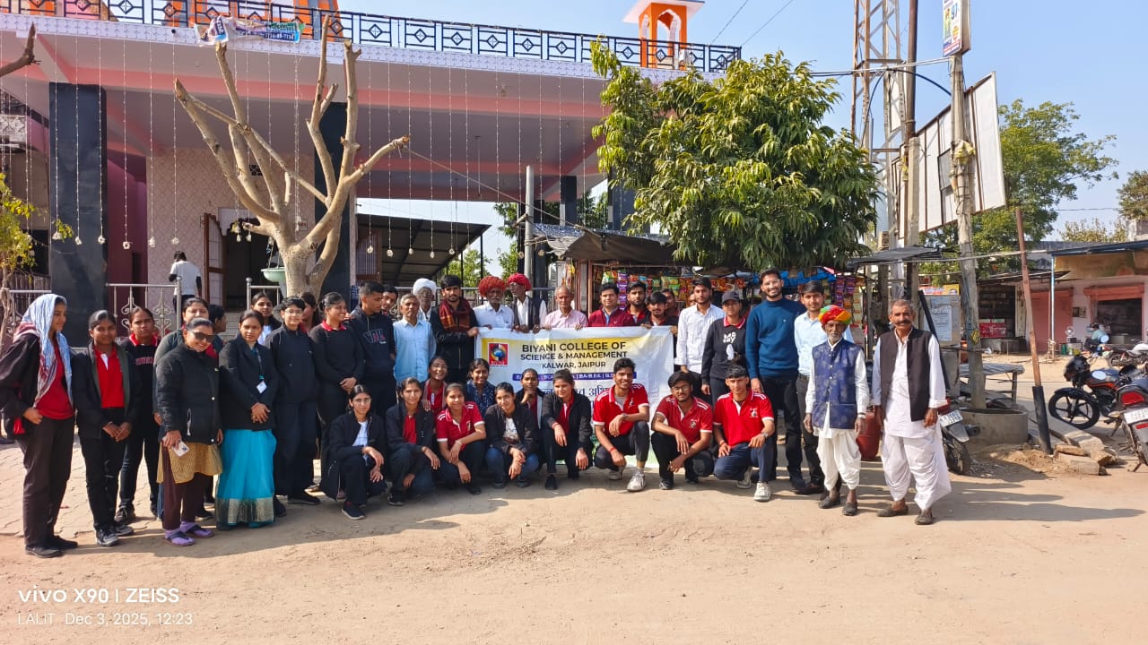 बियानी कॉलेज ऑफ़ साइंस एंड मैनेजमेंट के छात्रों ने ग्रामीण भारत को बनाया स्वस्थ और जागरूक