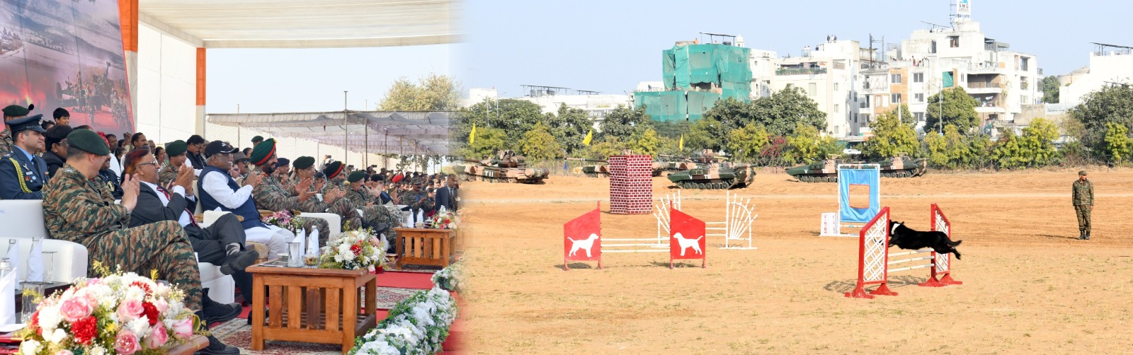 राज्यपाल बागडे ने 'नो योर आर्मी–2026' प्रदर्शनी का अवलोकन किया, जवानों के जज़्बे को किया सलाम