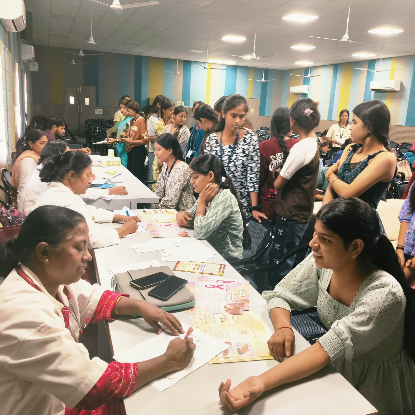 राष्ट्रीय सेवा योजना की चारों इकाइयों द्वारा एक दिवसीय चिकित्सा शिविर का आयोजन