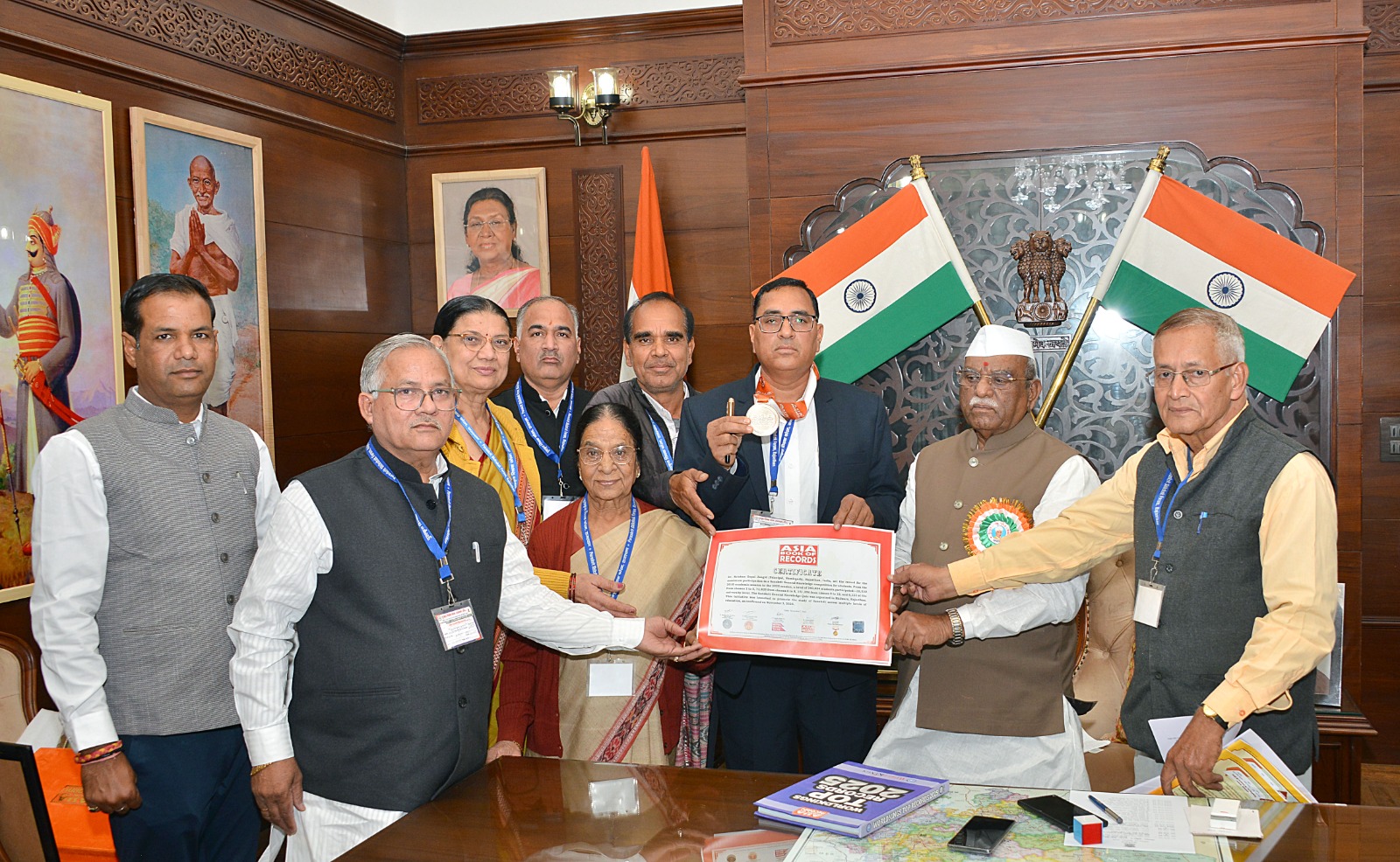 कृष्ण गोपाल जांगिड़ का एशिया बुक ऑफ रिकॉर्ड में नाम दर्ज