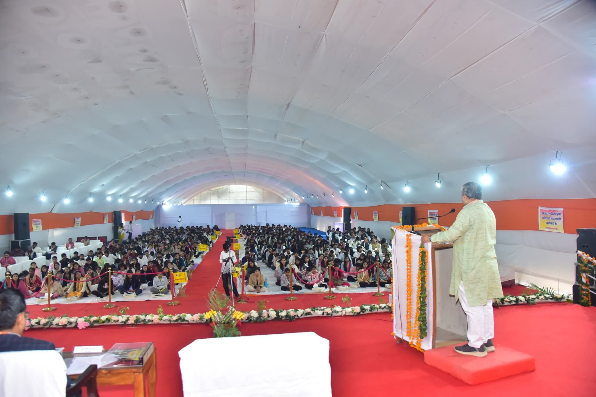 एबीवीपी की शोभा यात्रा में उमड़ा युवाओं का सैलाब