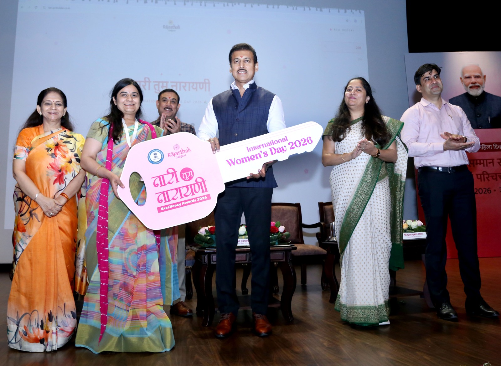 महिला दिवस पर कर्नल राज्यवर्धन राठौड़—महिलाओं के नेतृत्व में विकास