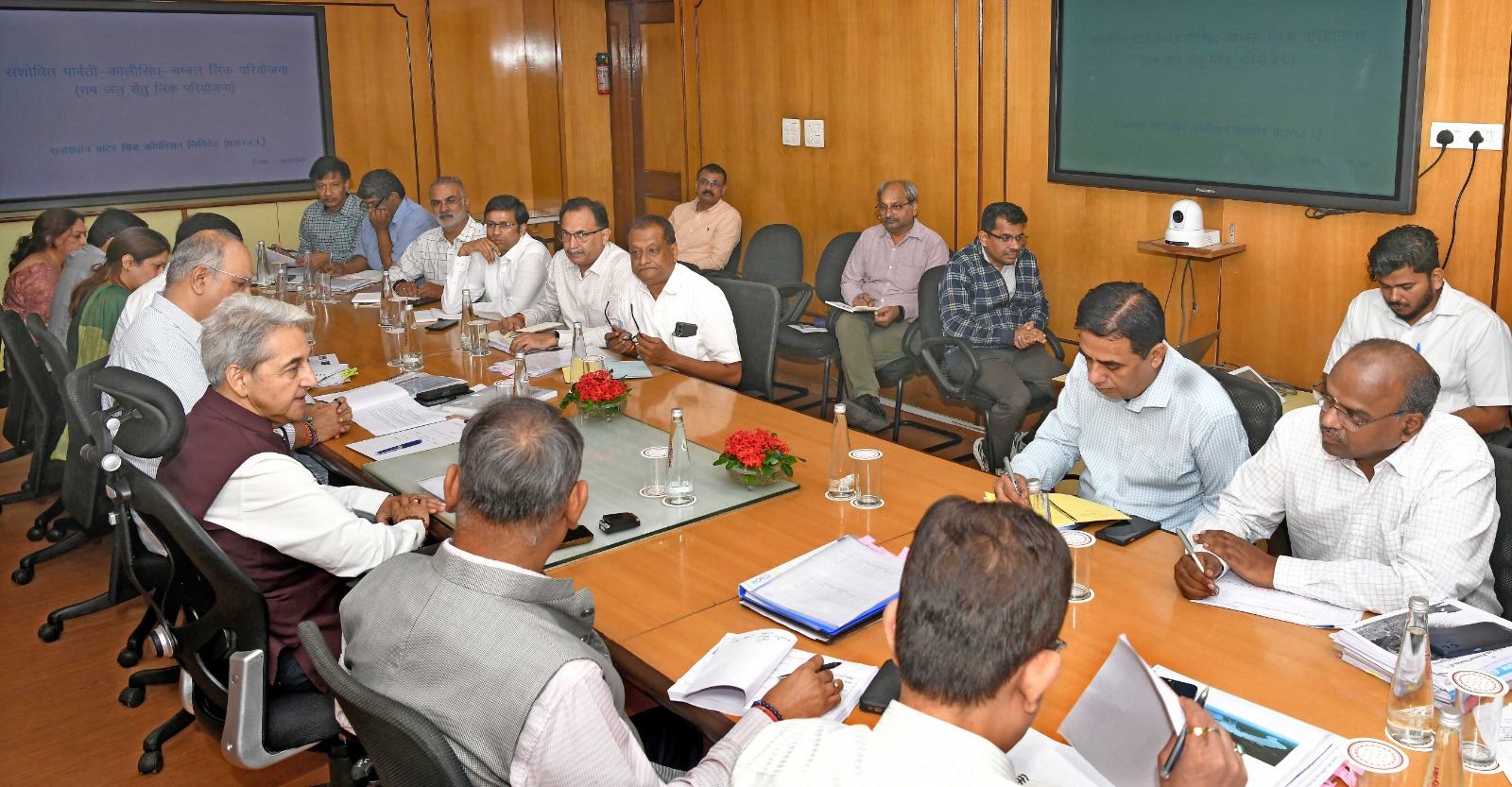 राम जल सेतु लिंक परियोजना एवं विभाग की विभिन्न योजनाओं की प्रगति की समीक्षा