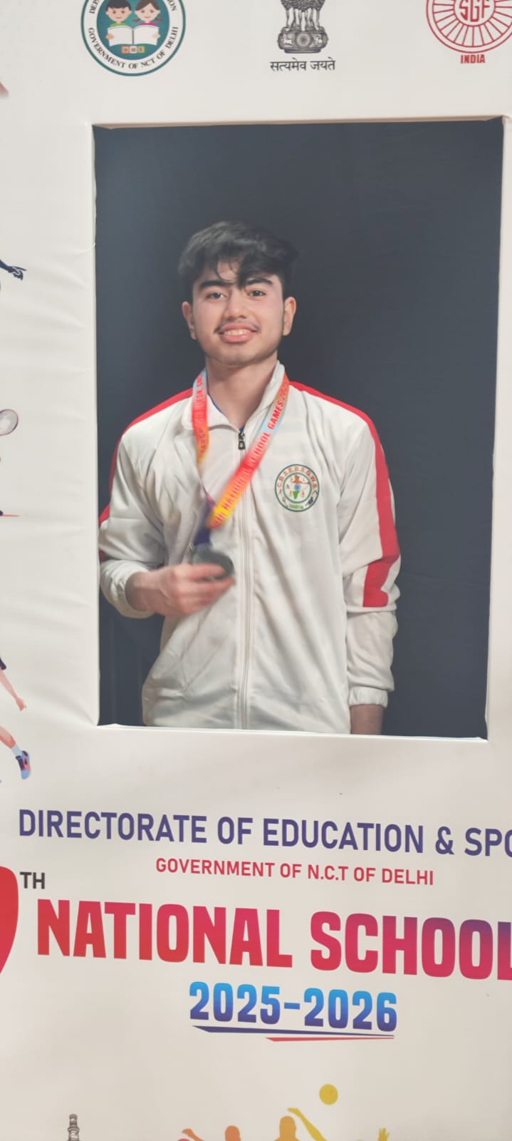 राष्ट्रीय स्कूल गेम्स- एसजीएफआई में ओजस्व गजराज ने जीता रजत पदक