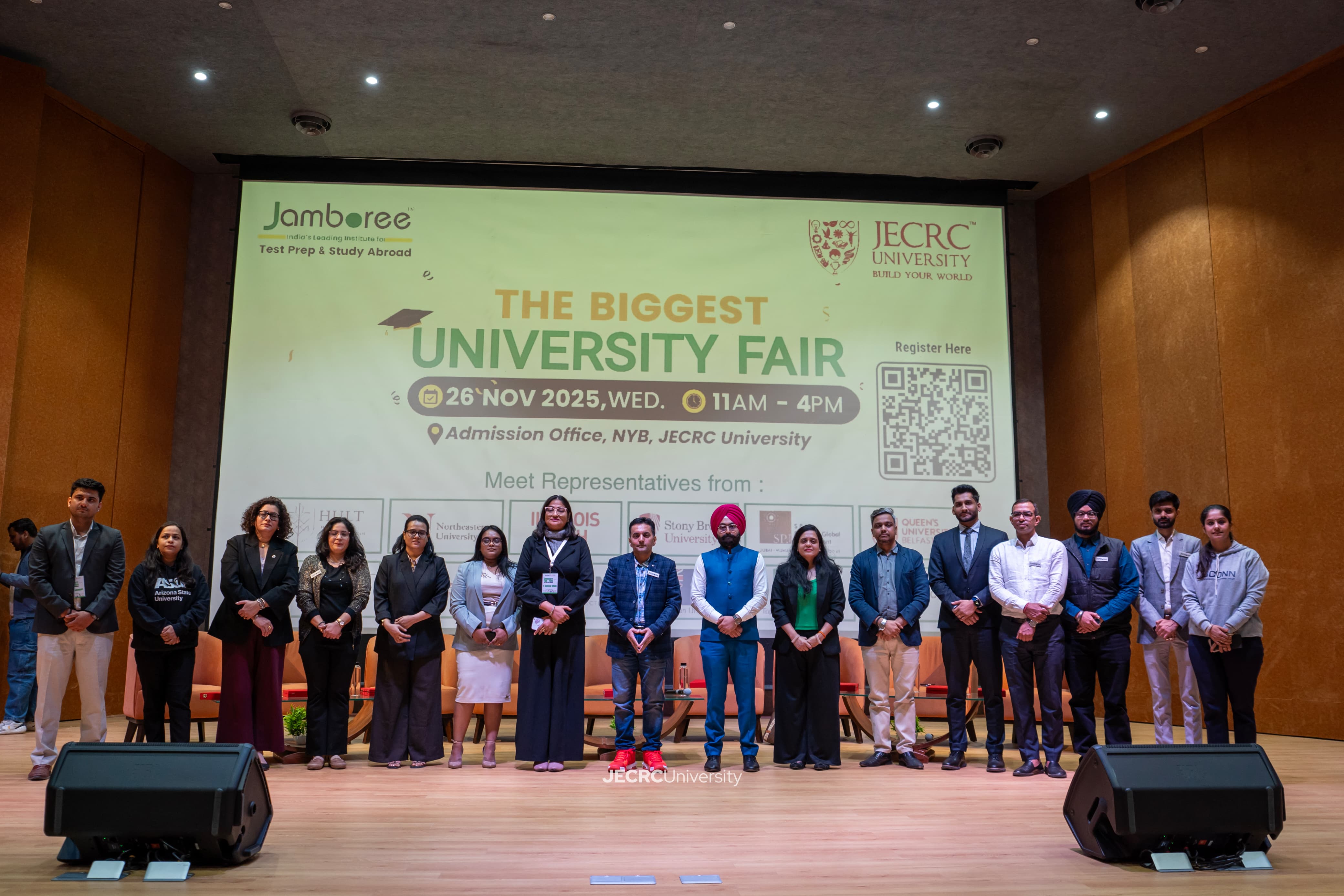 स्टडी अब्रॉड का सपना अब हकीकत: जेईसीआरसी के मेगा फेयर में स्टूडेंट्स को मिला नाइक, ट्विटर और नोबेल विनर्स के इंस्टीट्यूशंस से जुड़ने का मौका