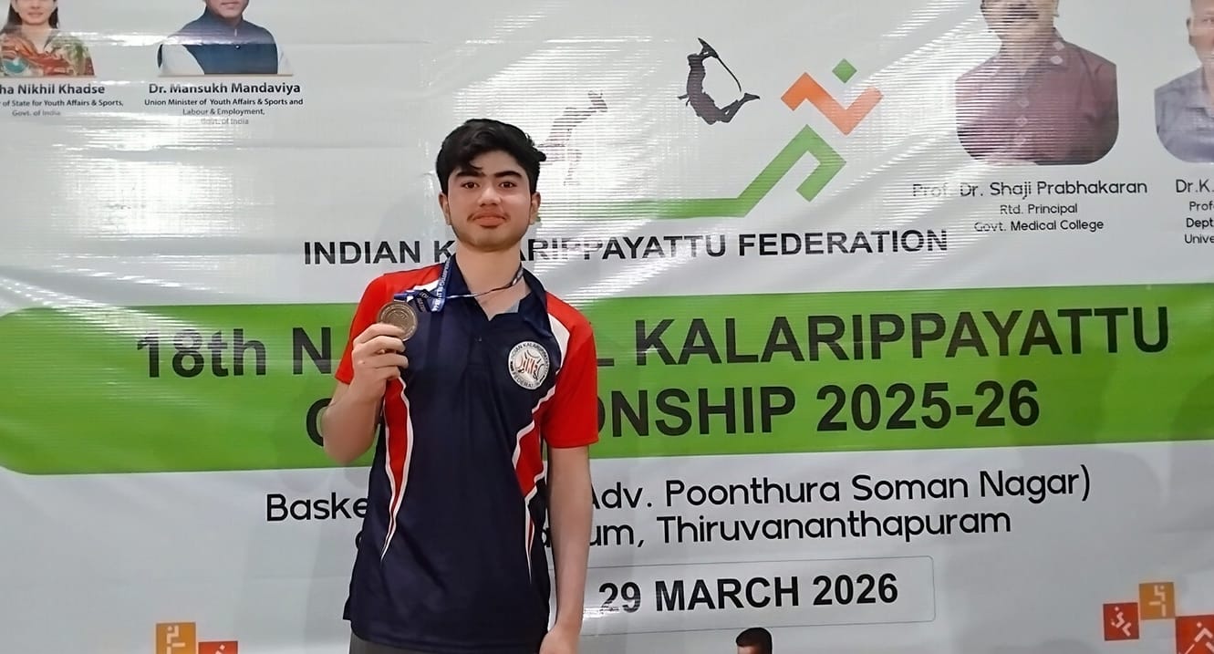 ओजस्व गजराज ने खेलो इंडिया नेशनल कलारीपेयट्टू चैम्पियनशिप मे जीता रजत पदक,  प्रतिभा को सलाम