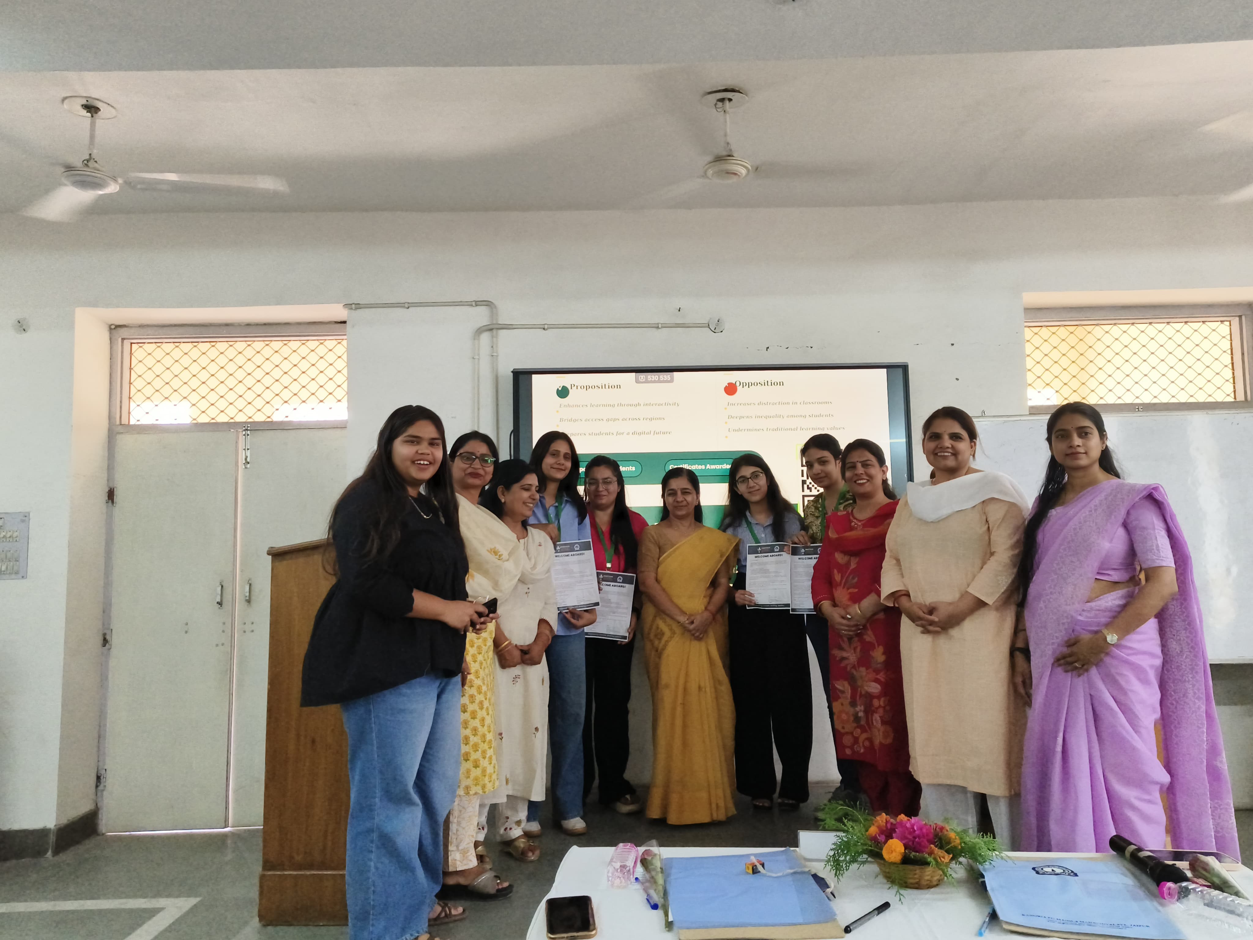 “द बिग ब्रेन बैटल” शीर्षक पर एक वाद-विवाद प्रतियोगिता का सफलतापूर्वक आयोजन