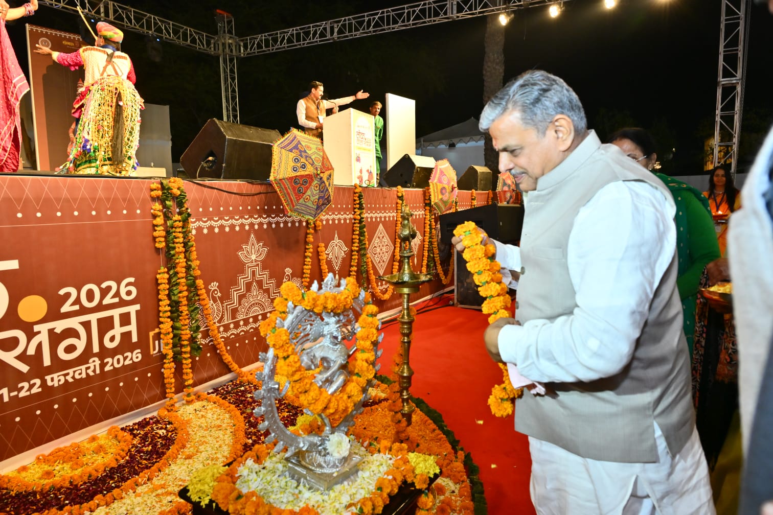 जयपुर की गालीबाज़ी, अलगोजा, माँझीरा और तमाशा ने जमाया रंग, लोक कला संगम में दिखे ढूँढाढ़ की संस्कृति के अलबेले रूप