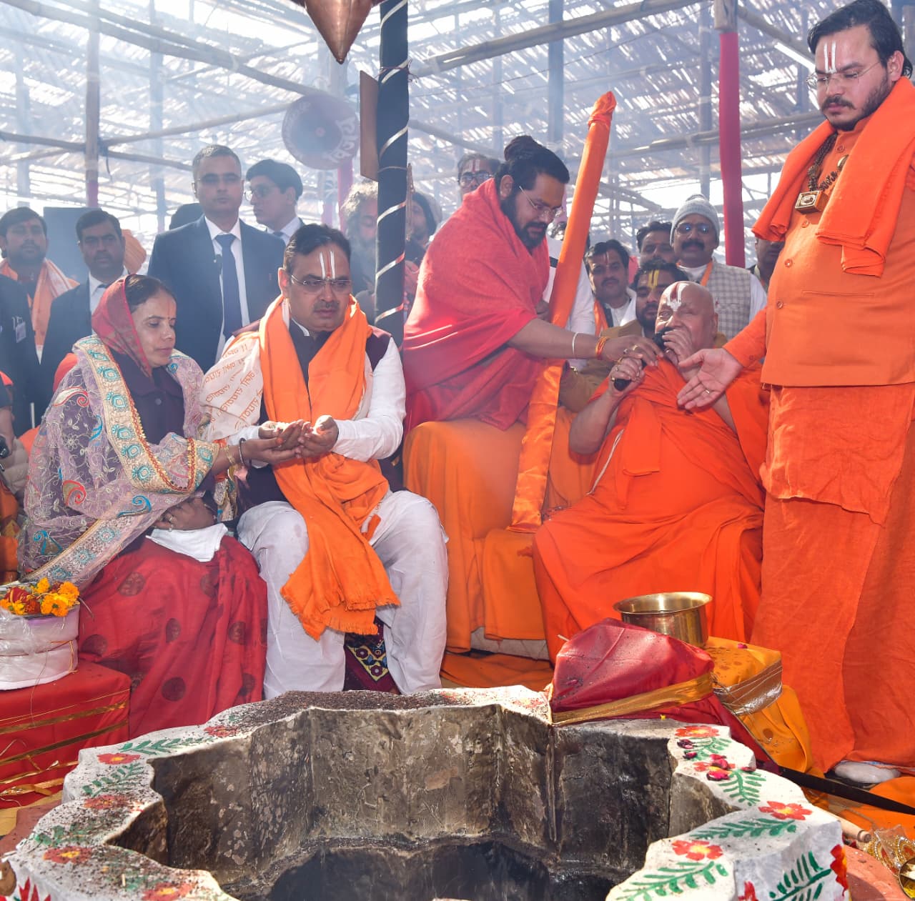 मुख्यमंत्री 1008 कुण्डीय हनुमान महायज्ञ और श्रीराम कथा में हुए शामिल