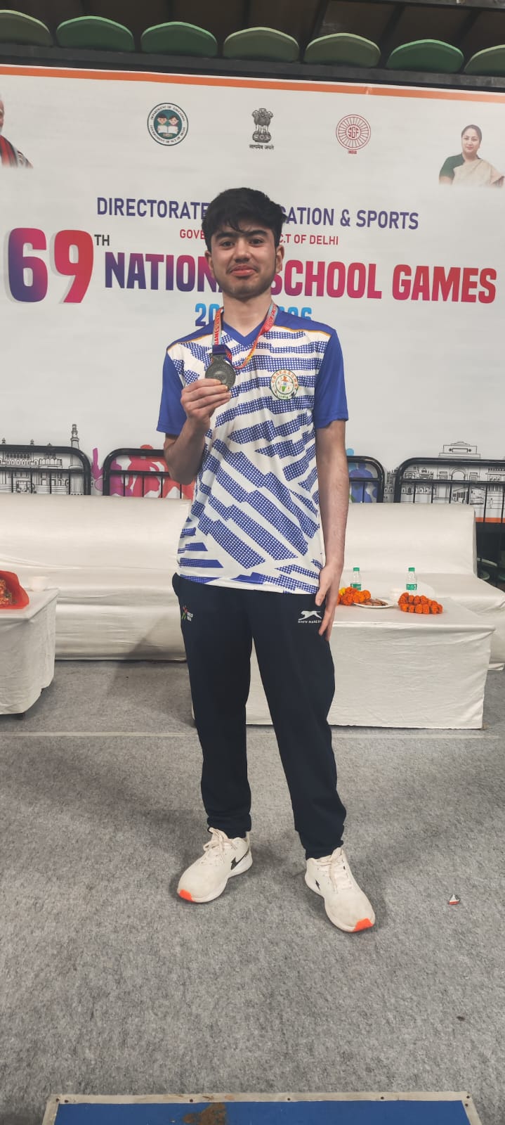 राष्ट्रीय स्कूल गेम्स- एसजीएफआई में ओजस्व गजराज ने जीता रजत पदक