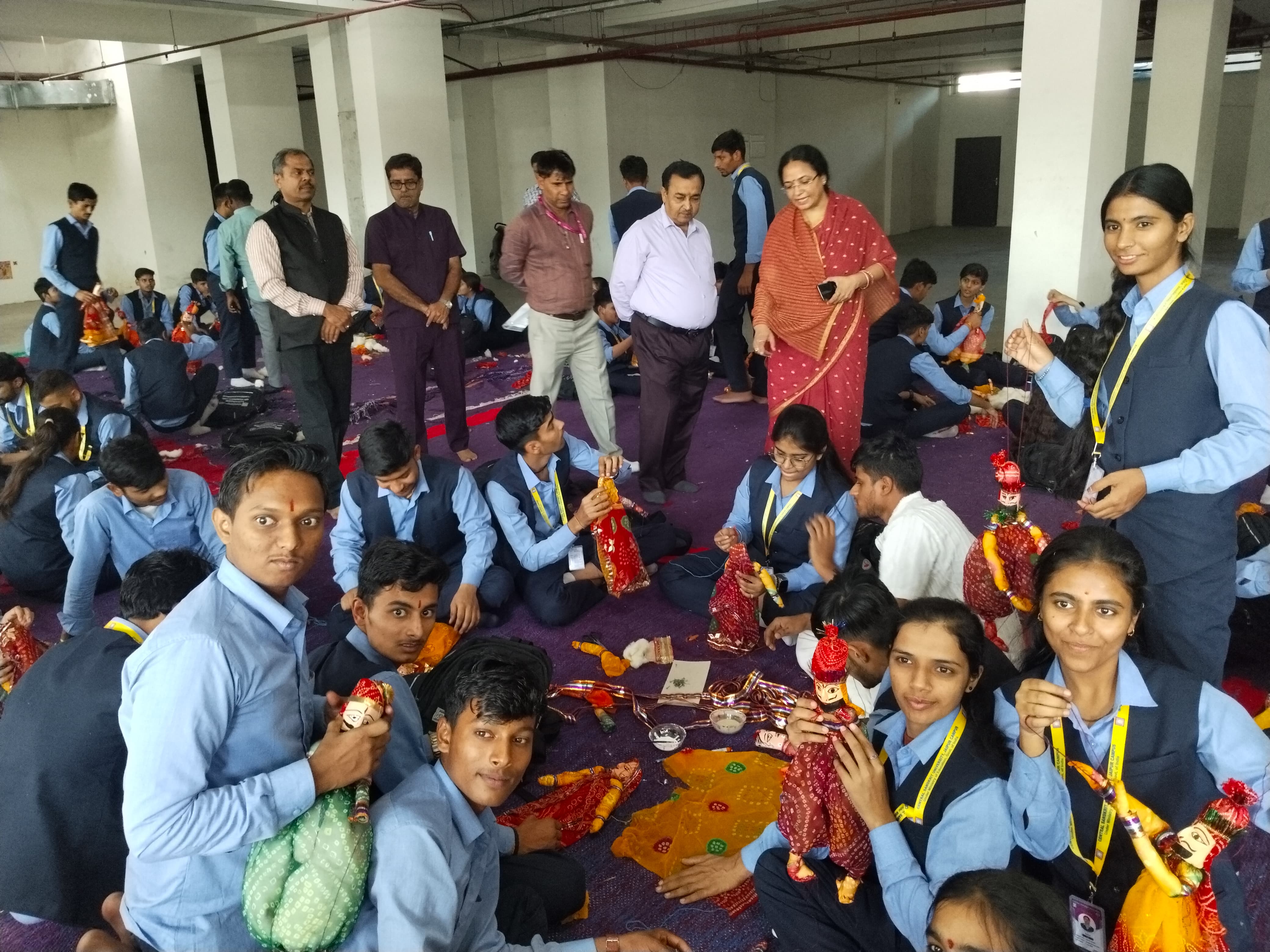 केन्द्रीय संस्कृत विश्वविद्यालय, जयपुर परिसर में कठपुतली निर्माण प्रशिक्षण कार्यशाला का द्वितीय दिवस संपन्न