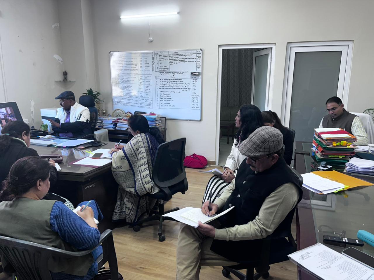 मेगा पीटीएम को पूर्व तैयारियों पर बैठक