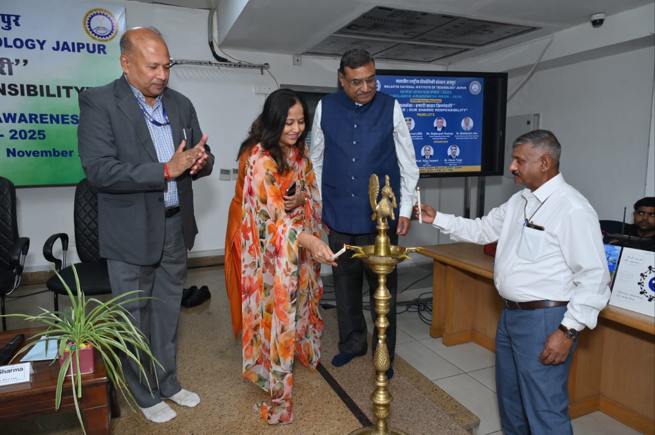 भ्रष्टाचार मुक्त भारत के लिए सामूहिक उत्तरदायित्व जरूरी : एमएनआईटी जयपुर में परिसंवाद का आयोजन