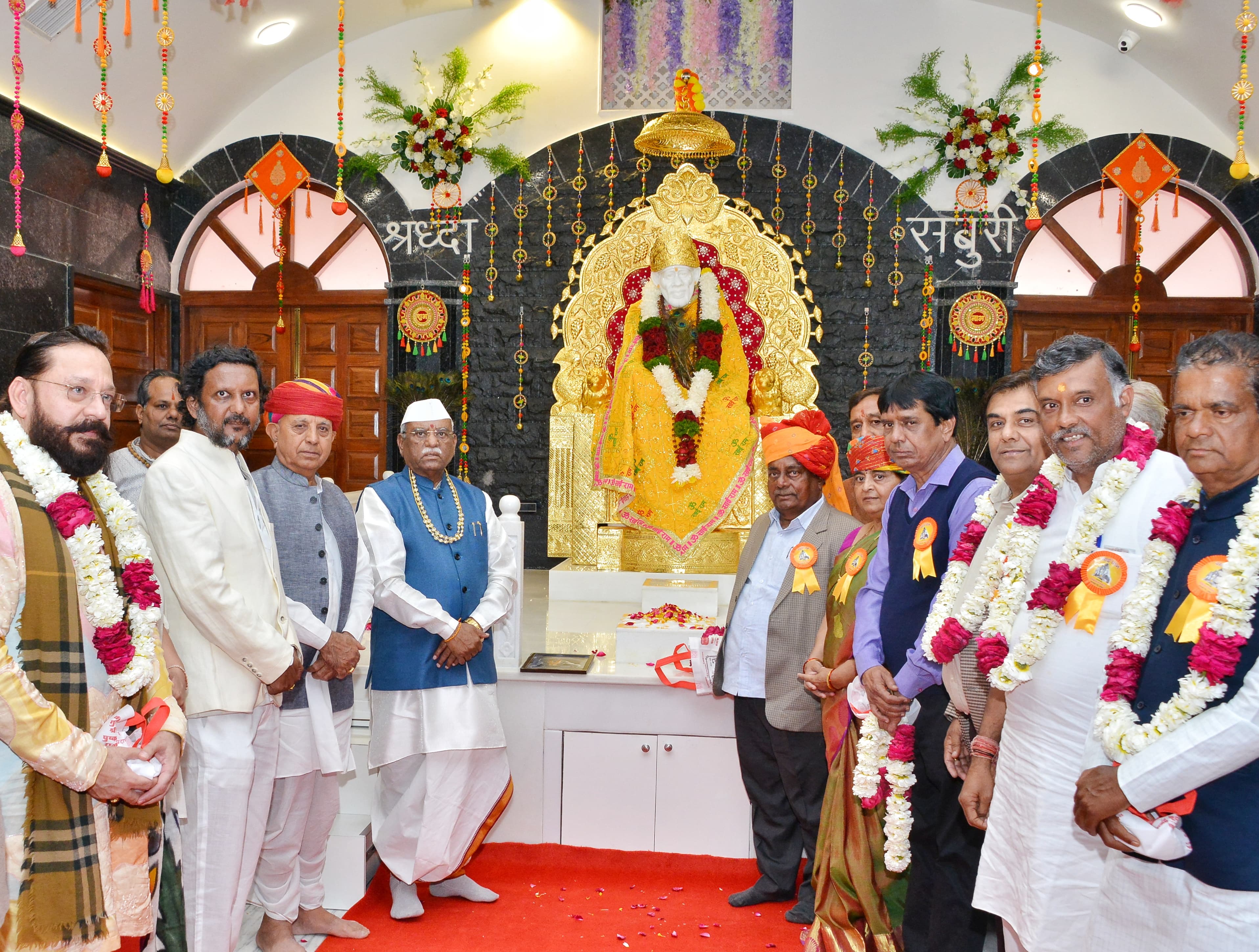 राज्यपाल बागडे ने किया साई मंदिर का शुभारम्भ