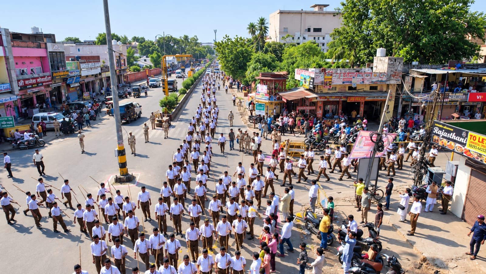 जयपुर महानगर: 292 बस्तियों में संपन्न हुए विजयादशमी उत्सव, एकता का दिखा महासंगम