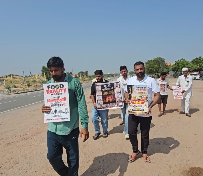 थाली में परोसे जा रहे 'धीमे जहर' के खिलाफ बगावत: बीकानेर से दिल्ली तक 700+ किमी पैदल मार्च, मिलावटखोरों को फांसी देने की उठी मांग