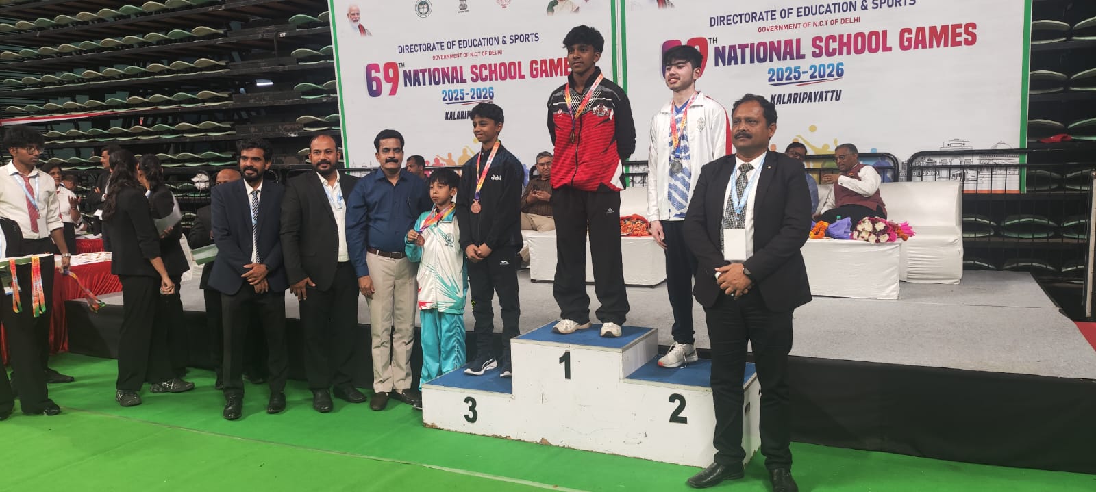 राष्ट्रीय स्कूल गेम्स- एसजीएफआई में ओजस्व गजराज ने जीता रजत पदक