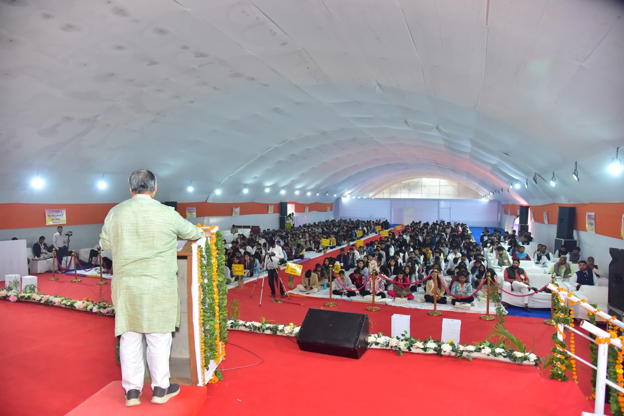 एबीवीपी की शोभा यात्रा में उमड़ा युवाओं का सैलाब