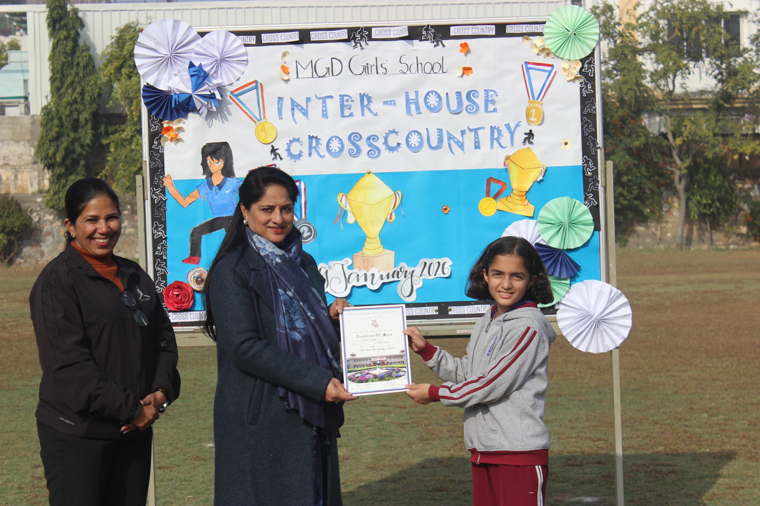 महारानी गायत्री देवी गर्ल्स स्कूल में 'क्रॉस कंट्री रन' का आयोजन