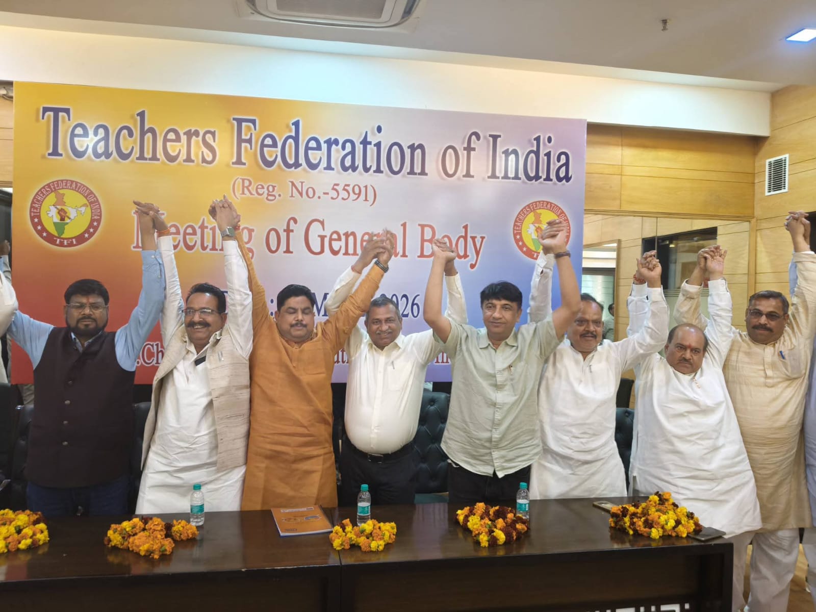 राजस्थान के शिक्षक नेता विपिन प्रकाश शर्मा टीचर्स फैडरेशन ऑफ इंडिया के राष्ट्रीय उपाध्यक्ष मनोनीत