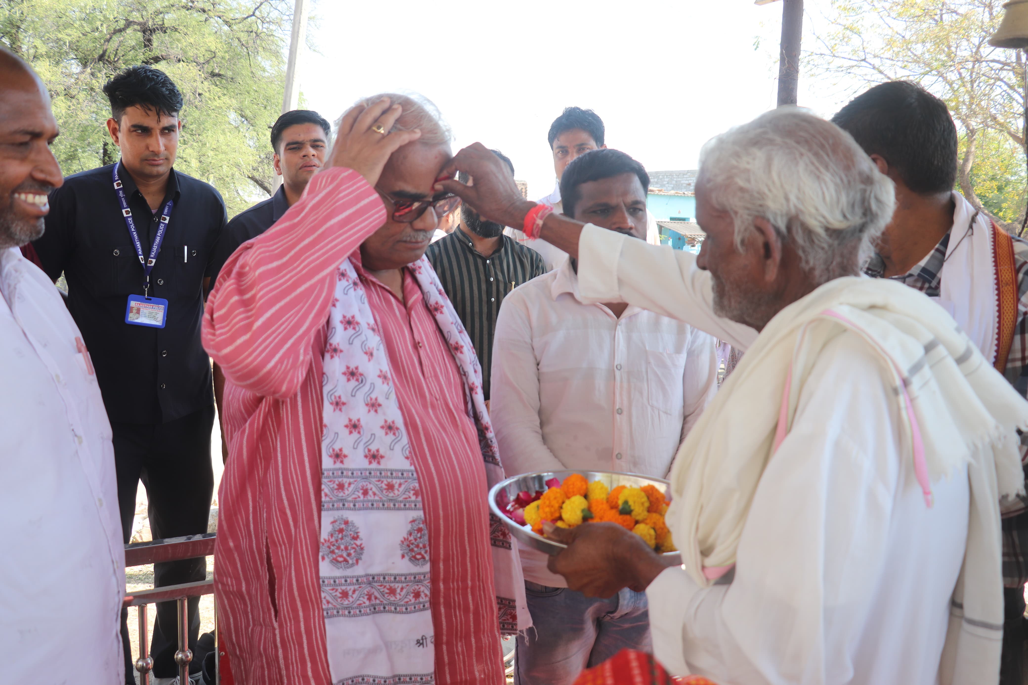 शिक्षा एवं पंचायती राज मंत्री मदन दिलावर की चार दिवसीय पदयात्रा नयागांव से शुरू