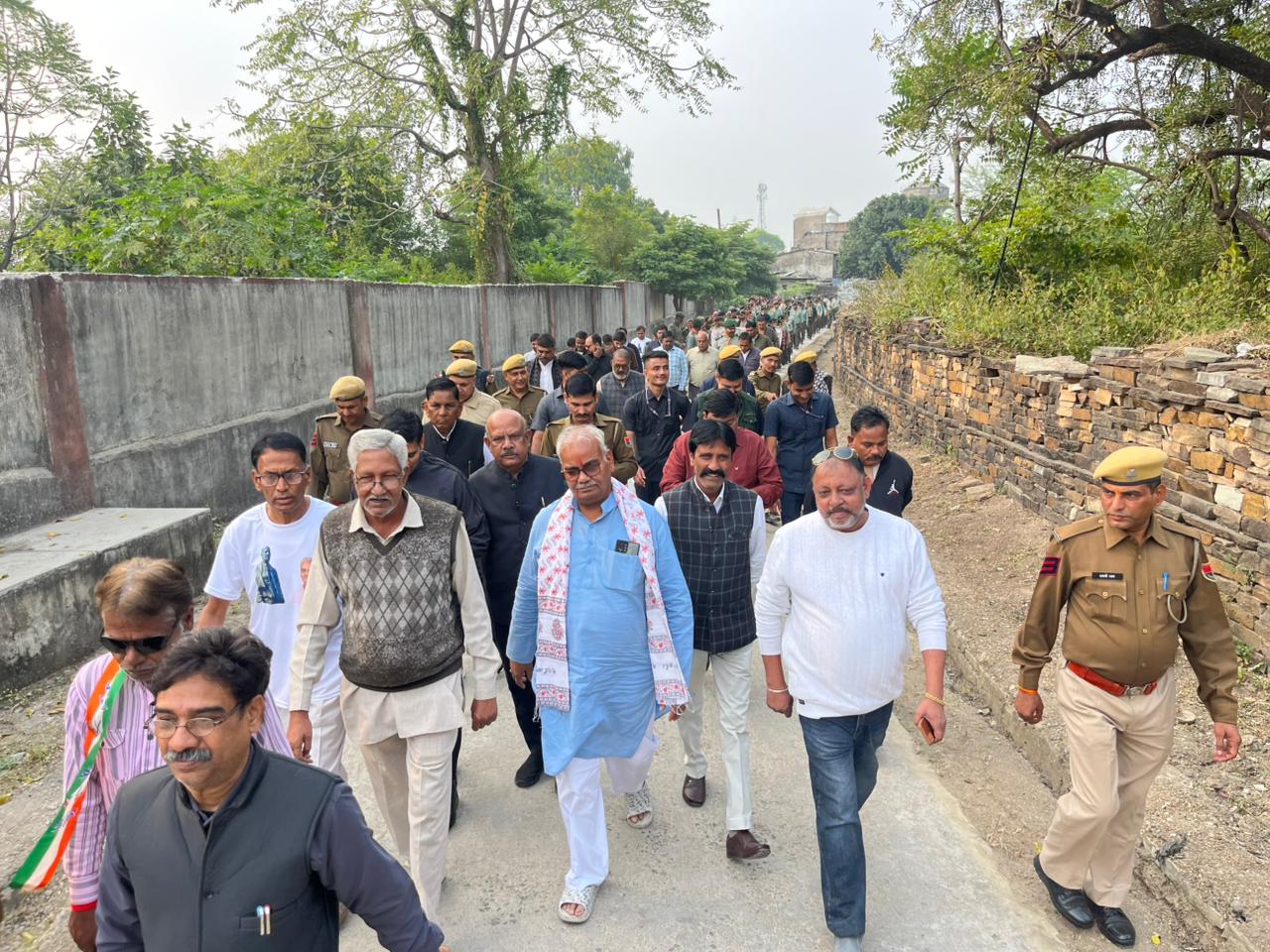 तीसरे दिन की पदयात्रा में उमड़ा सैलाब, मंत्री दिलावर के स्वागत को आतुर नजर आए लोग