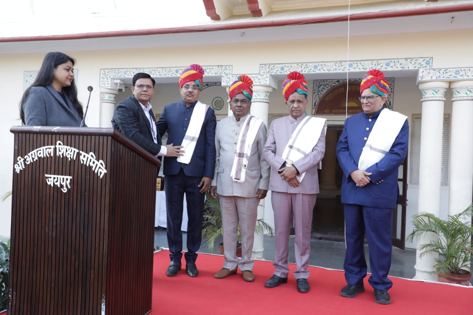 अग्रवाल पी जी कॉलेज जयपुर में हर्षोल्लास के साथ मनाया गया गणतंत्र दिवस