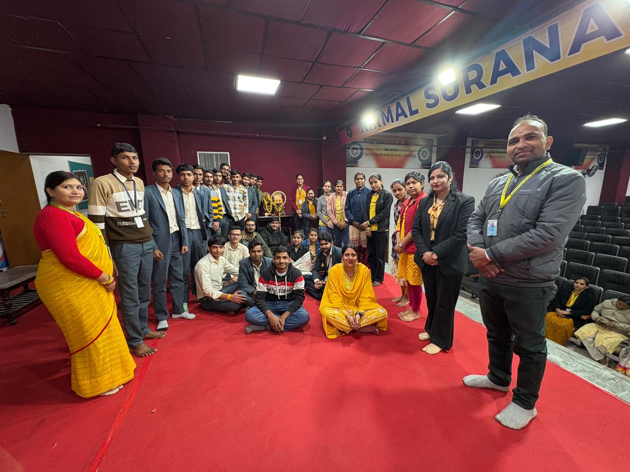 दीपशिखा कॉलेज, मानसरोवर में बसंत पंचमी का हर्षोल्लास के साथ आयोजन