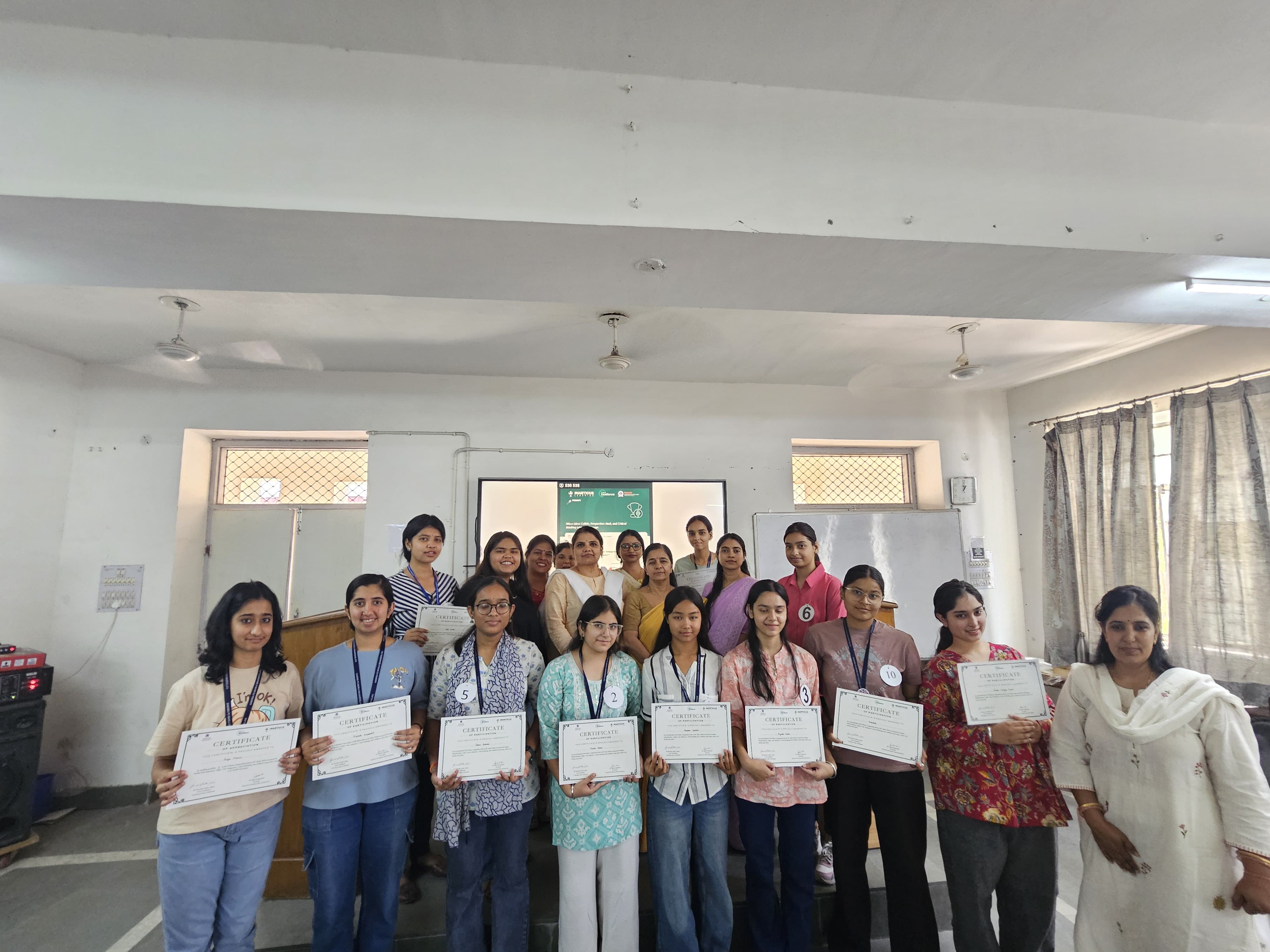 “द बिग ब्रेन बैटल” शीर्षक पर एक वाद-विवाद प्रतियोगिता का सफलतापूर्वक आयोजन