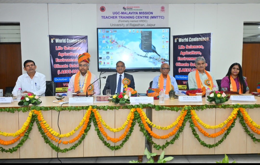 राजस्थान विश्वविद्यालय में 8वें विश्व सम्मेलन LAECS-2026 का भव्य शुभारंभ