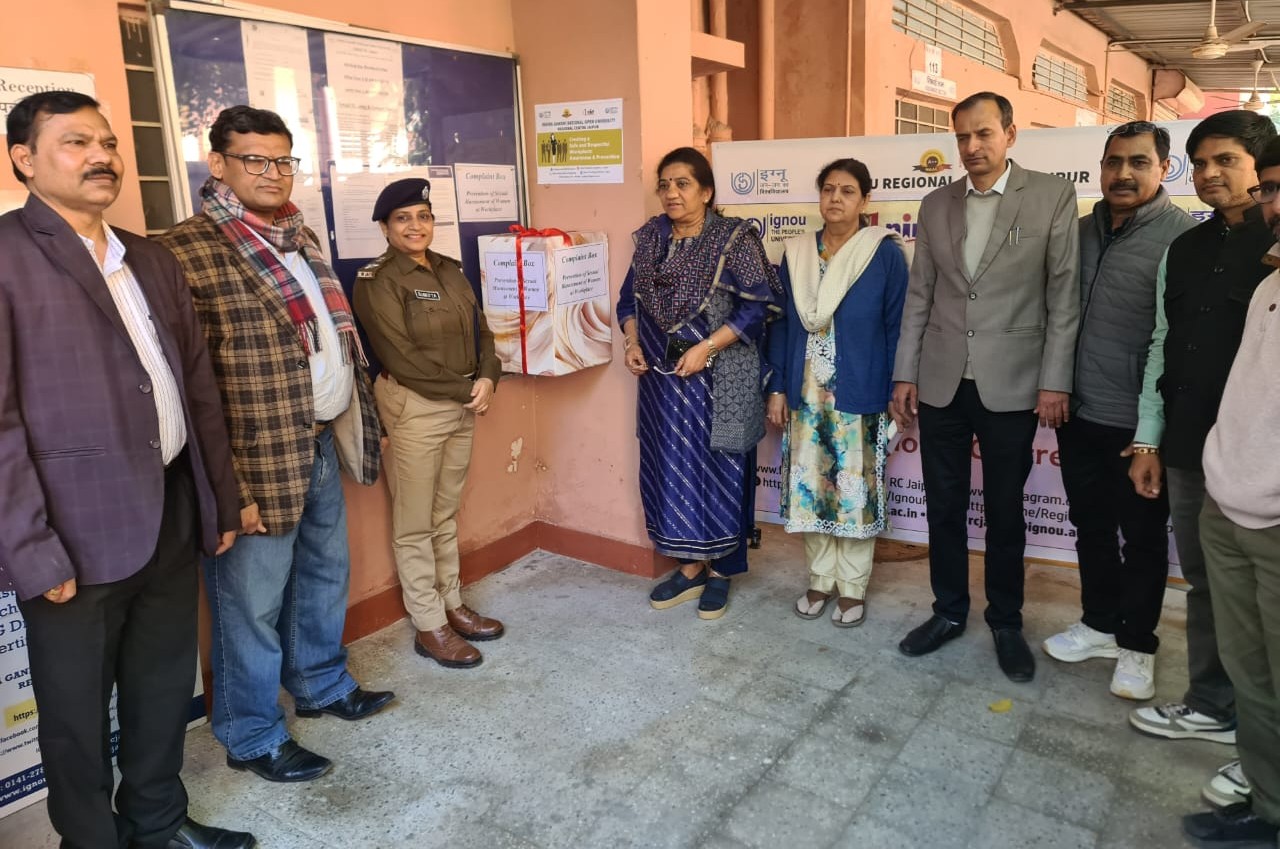 इग्नू क्षेत्रीय केन्द्र, जयपुर द्वारा कार्यस्थल पर महिलाओं के यौन उत्पीड़न की रोकथाम (POSH) के लिए एक जागरूकता कार्यक्रम के आयोजन