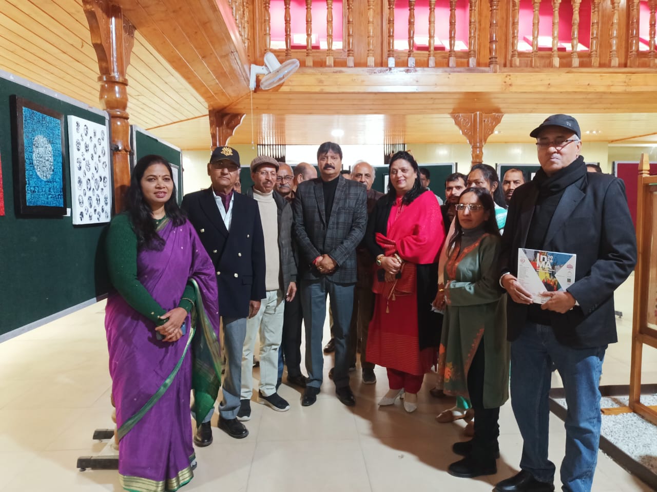 जयपुर के कलाकारों की  कृतियां अंतर्राष्ट्रीय कला  प्रदर्शनी कांगड़ा म्यूजियम में प्रदर्शित
