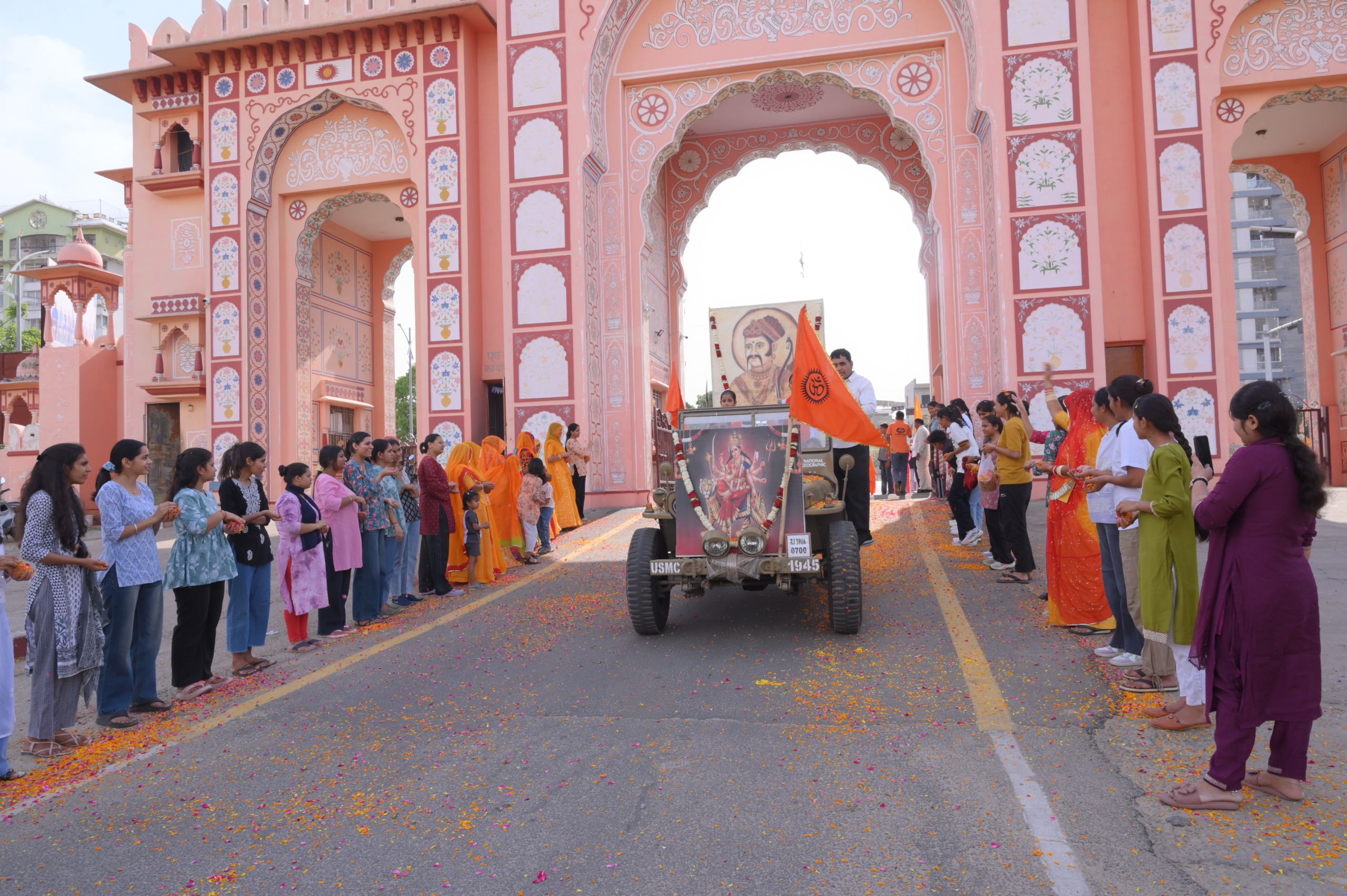 महाराव शेखाजी के बलिदान दिवस पर सर्वधर्म प्रार्थना सभा एवं मातृशक्ति मर्यादा रक्षा शौर्य पथ संचलन का आयोजन