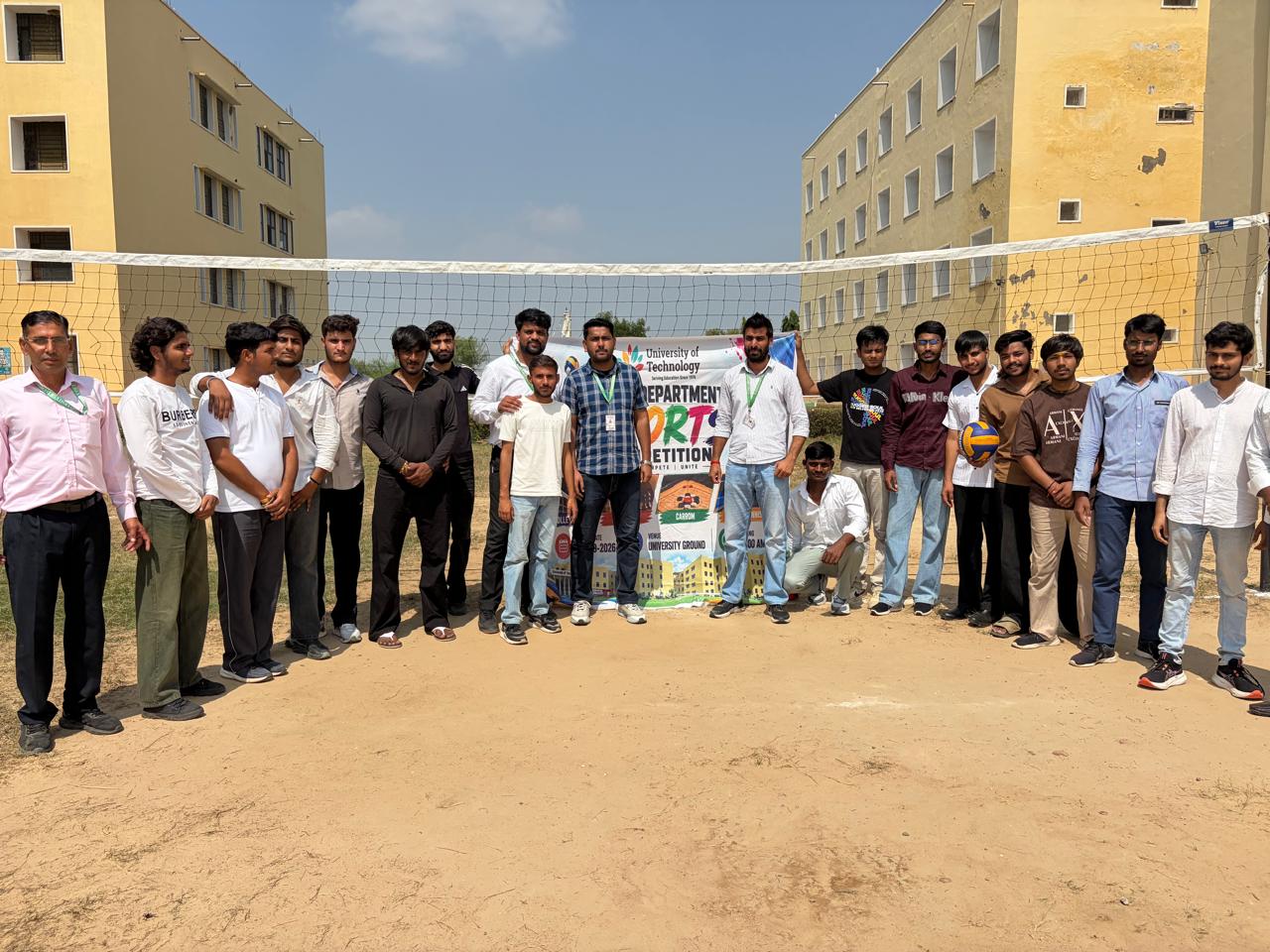 यूनिवर्सिटी ऑफ टेक्नोलॉजी, जयपुर में अंतरविभागीय खेल प्रतियोगिता हुई सम्पन्न