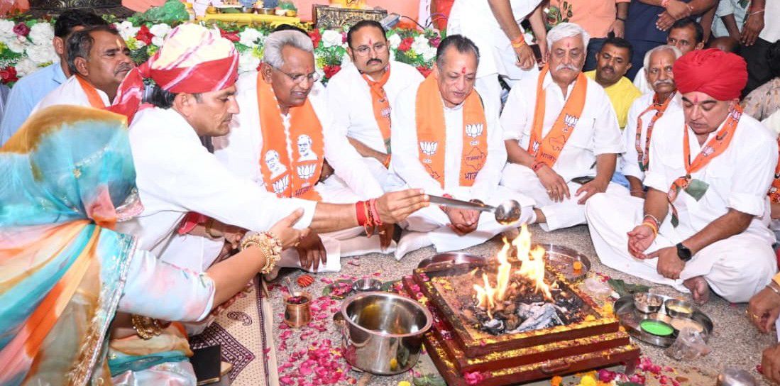 बाड़मेर भाजपा जिला कार्यालय के नए भवन का भव्य लोकार्पण