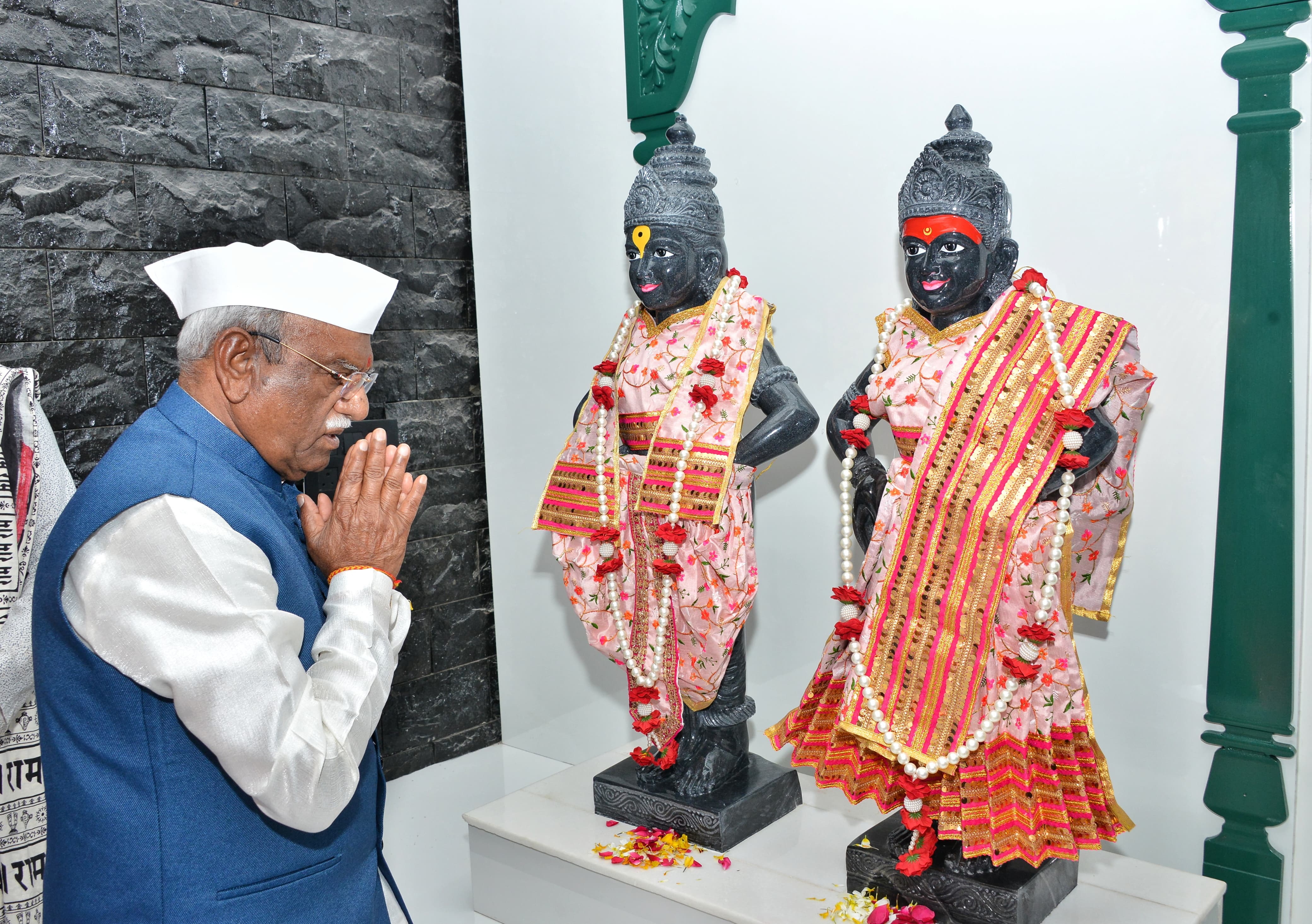 राज्यपाल बागडे ने किया साई मंदिर का शुभारम्भ