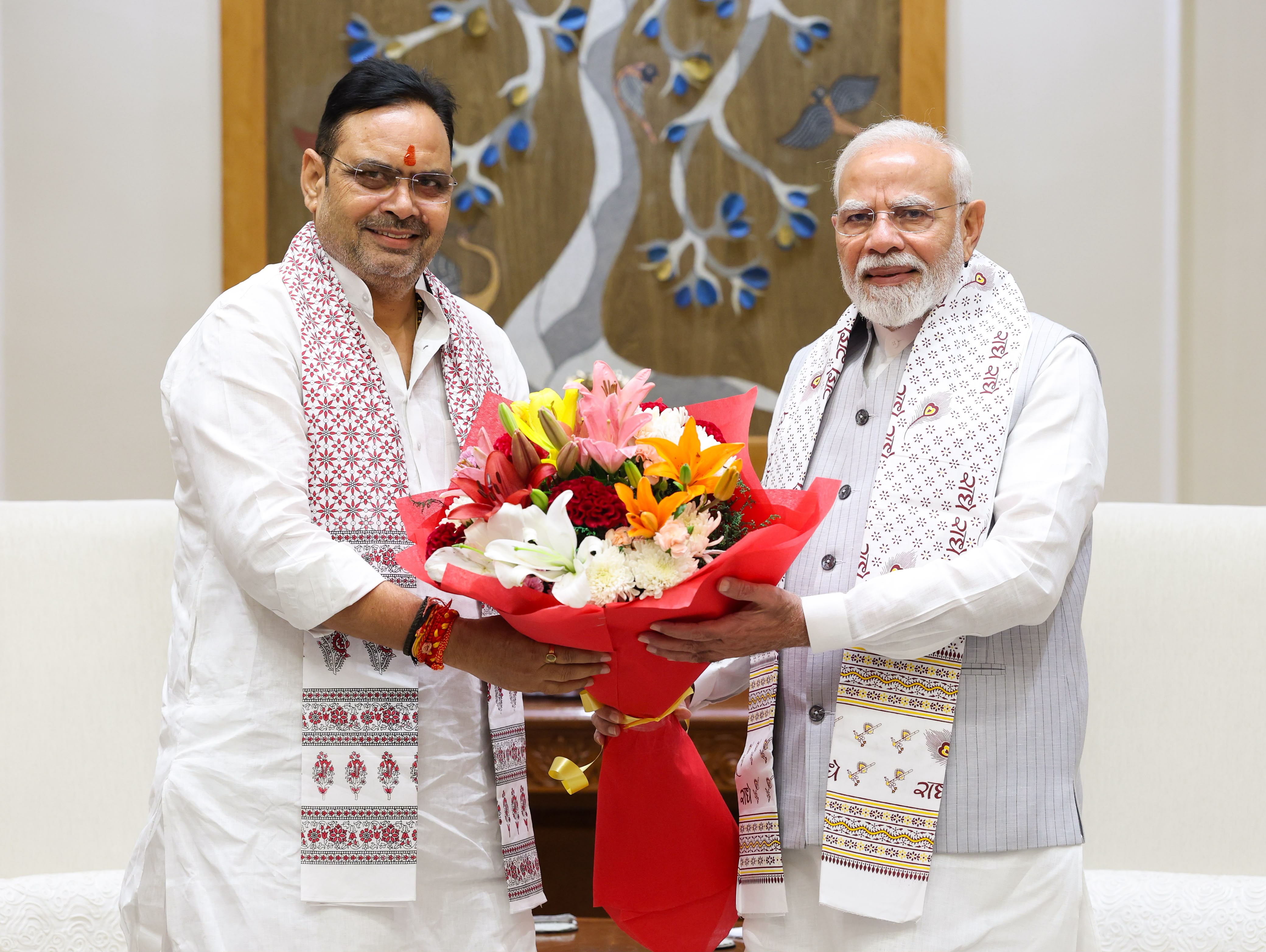 मुख्यमंत्री शर्मा ने  नई दिल्ली में प्रधानमंत्री मोदी से भेंट