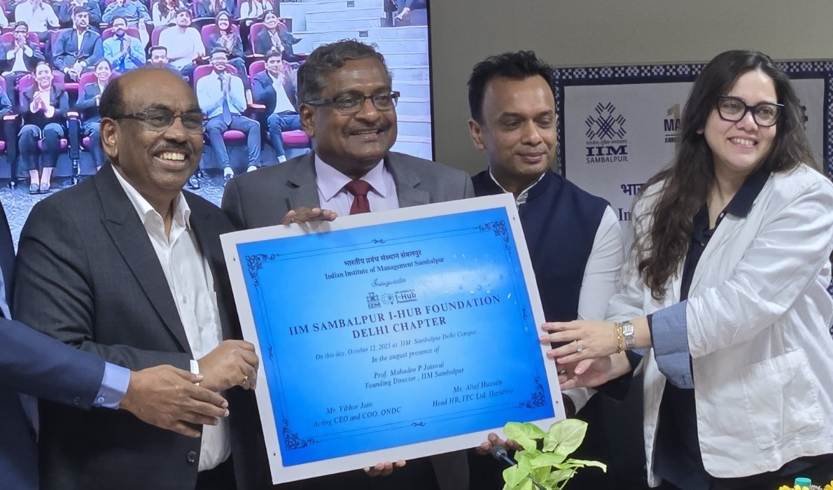 आईआईएम सम्बलपुर ने आई-हब फाउंडेशन का दिल्ली चैप्टर लॉन्च किया, ‘विकसित भारत 2047’ के विज़न को साकार करने की दिशा में नवाचार और उद्यमिता को नया प्रोत्साहन
