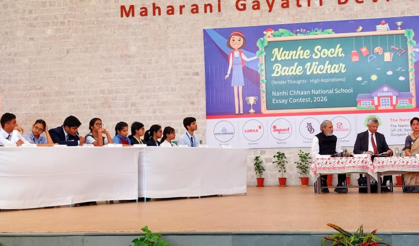 एमजीडी स्कूल में 13वीं नन्हीं छाँव राष्ट्रीय निबंध प्रतियोगिता आयोजित, जयपुर की हीर भाटिया बनीं विजेता