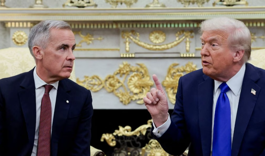 कनाडा–अमेरिका संबंधों में बढ़ा तनाव, डावोस में कार्नी और ट्रंप के बीच तीखी बयानबाज़ी