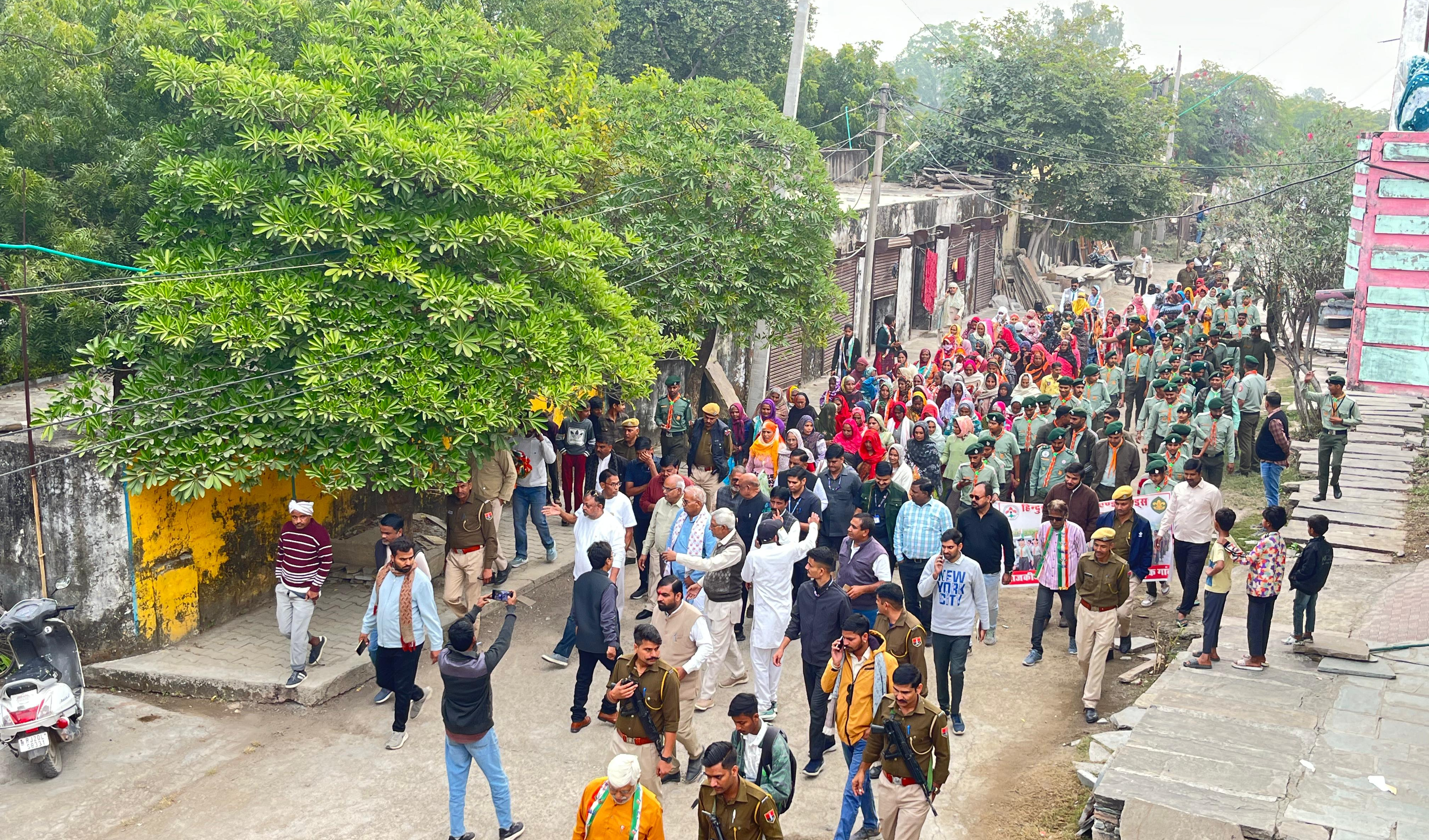 तीसरे दिन की पदयात्रा में उमड़ा सैलाब, मंत्री दिलावर के स्वागत को आतुर नजर आए लोग