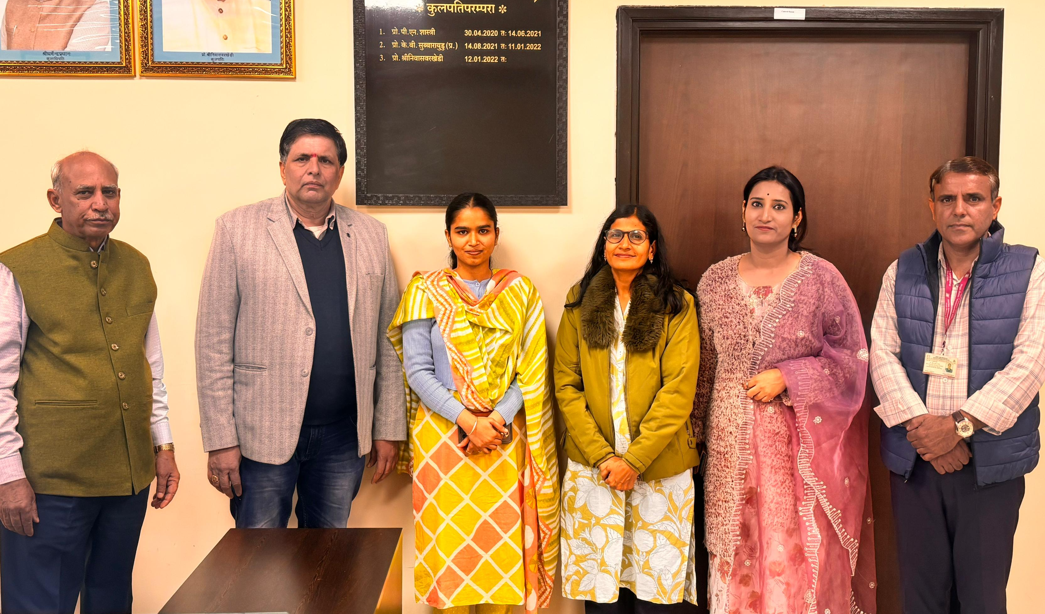 केंद्रीय संस्कृत विश्वविद्यालय, जयपुर परिसर की छात्रा का 26 जनवरी,गणतंत्र दिवस (कर्तव्य पथ) परेड के लिए चयन