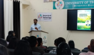 इंस्टीट्यूशन्स इनोवेशन काउंसिल (IIC), यूनिवर्सिटी ऑफ टेक्नोलॉजी, जयपुर द्वारा “प्रायोजित/बीज अनुदान प्रस्ताव कार्यशाला” का सफल आयोजन
