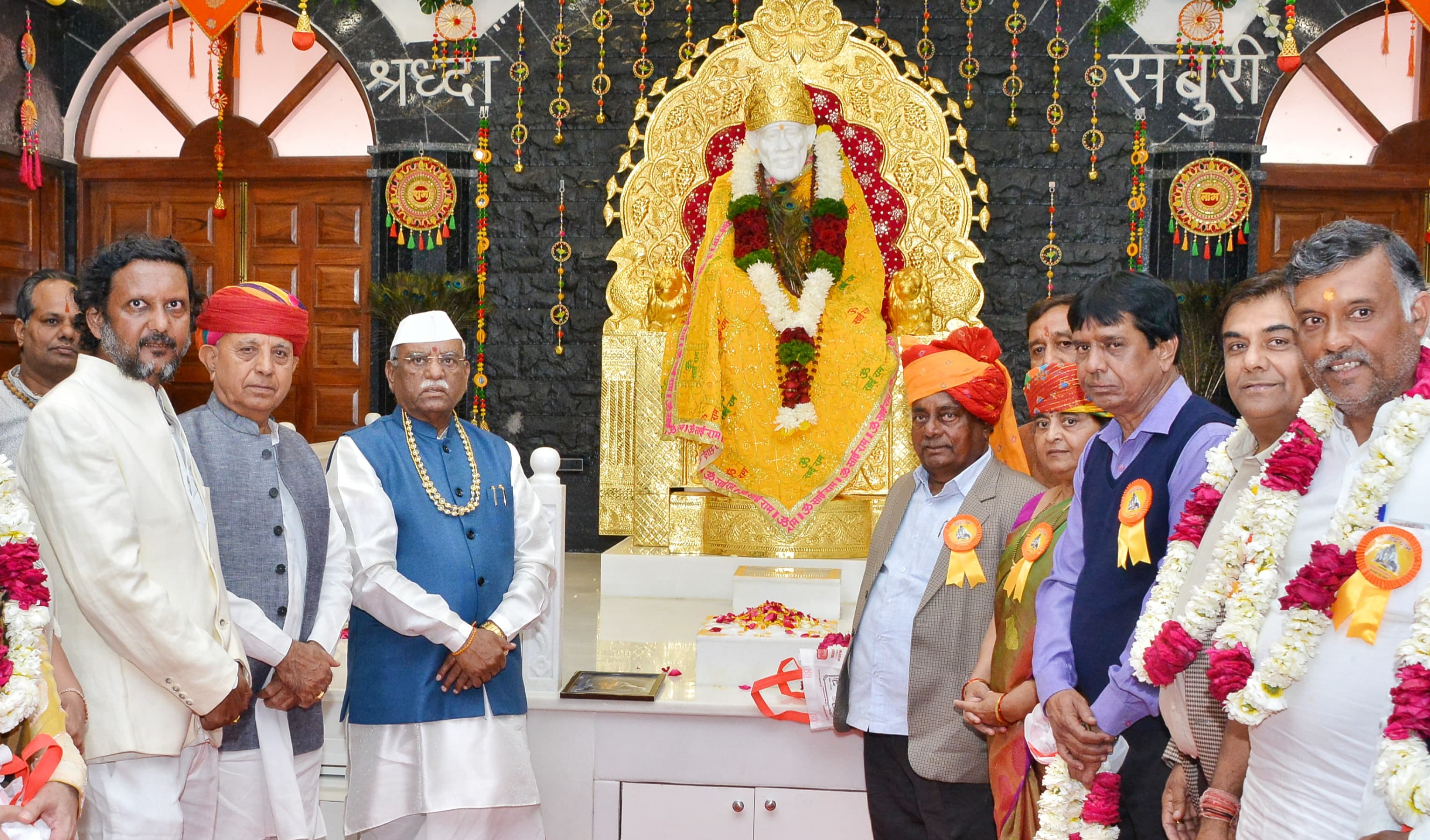 राज्यपाल बागडे ने किया साई मंदिर का शुभारम्भ