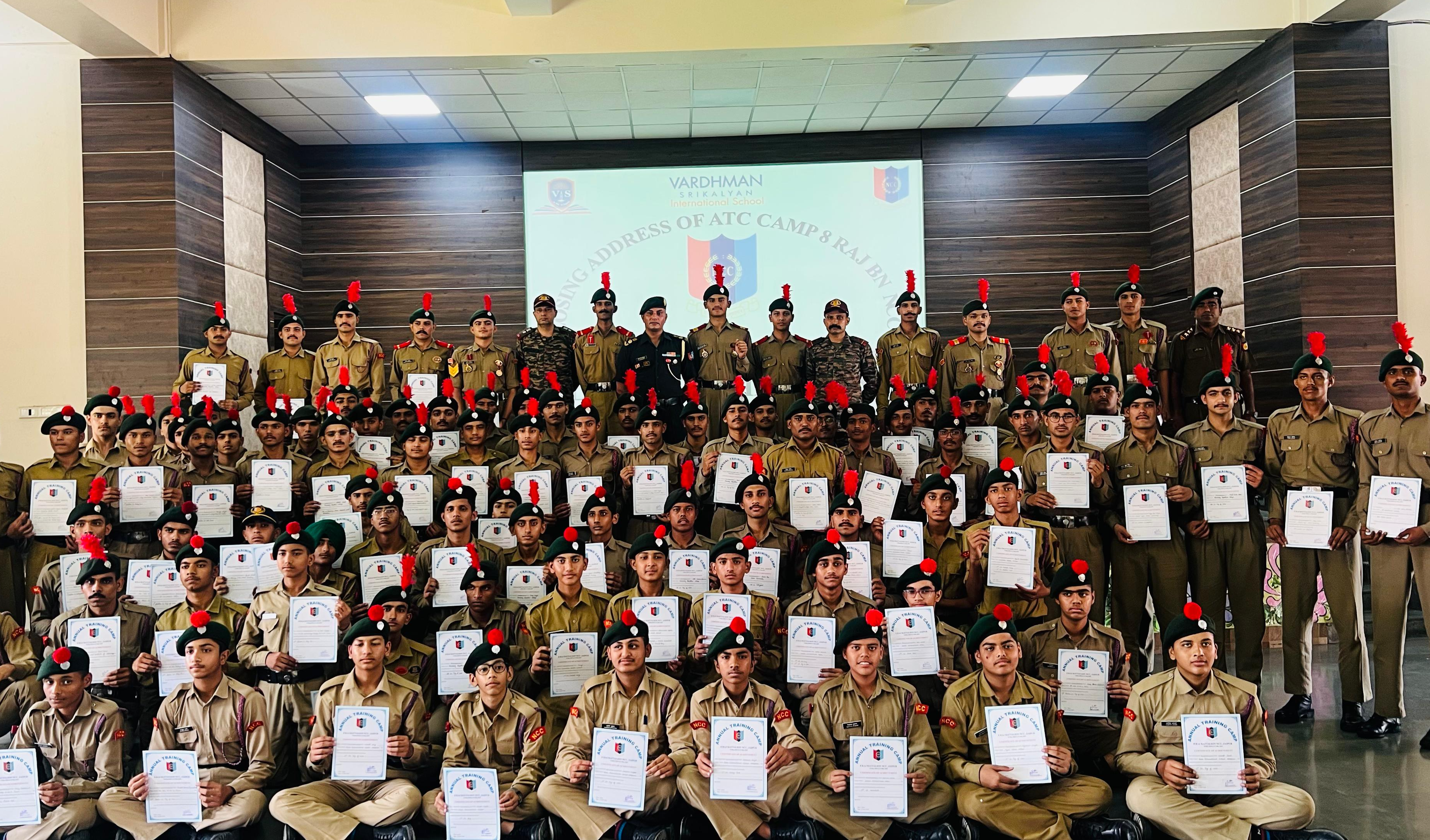 आठ राज बटालियन द्वारा आयोजित वार्षिक प्रशिक्षण शिविर का हुआ सम्पन्न, सभी को मिला पत्र