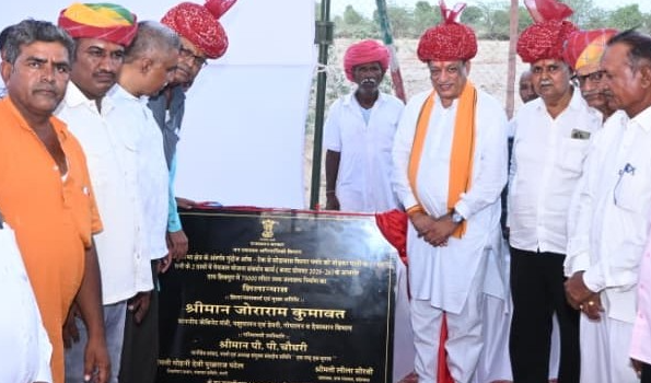 शिवपुरा में 75 हजार लीटर क्षमता के उच्च जलाशय का शिलान्यास